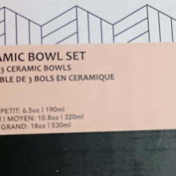 Gray and White Bowl Set - Picture 5 of 6